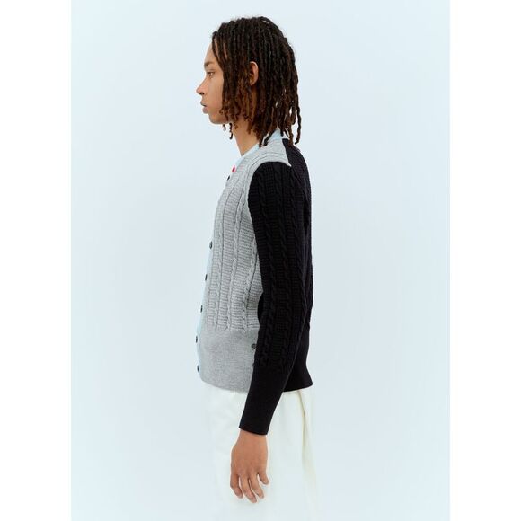 THOM BROWNE Cable Knit Cardigan - Picture 4 of 6